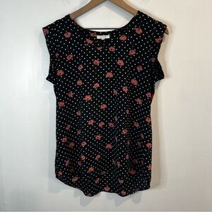 Women’s | Pleione Flower Polka Dot Blouse | Small